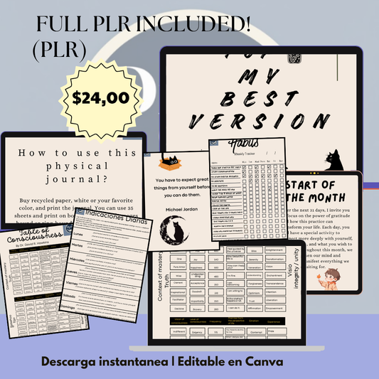 Gratitude and Manifestation Journal - FULL RESELL RIGHTS (PLR)